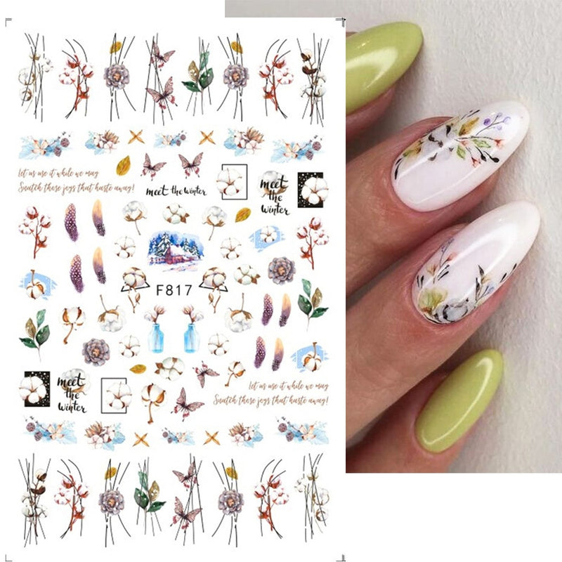 Easter Bunny Nail Stickers Cute Cartoon