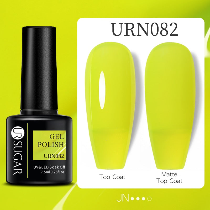 UR SUGAR Green Fluorescent Glow-in-dark Gel Nail Polish