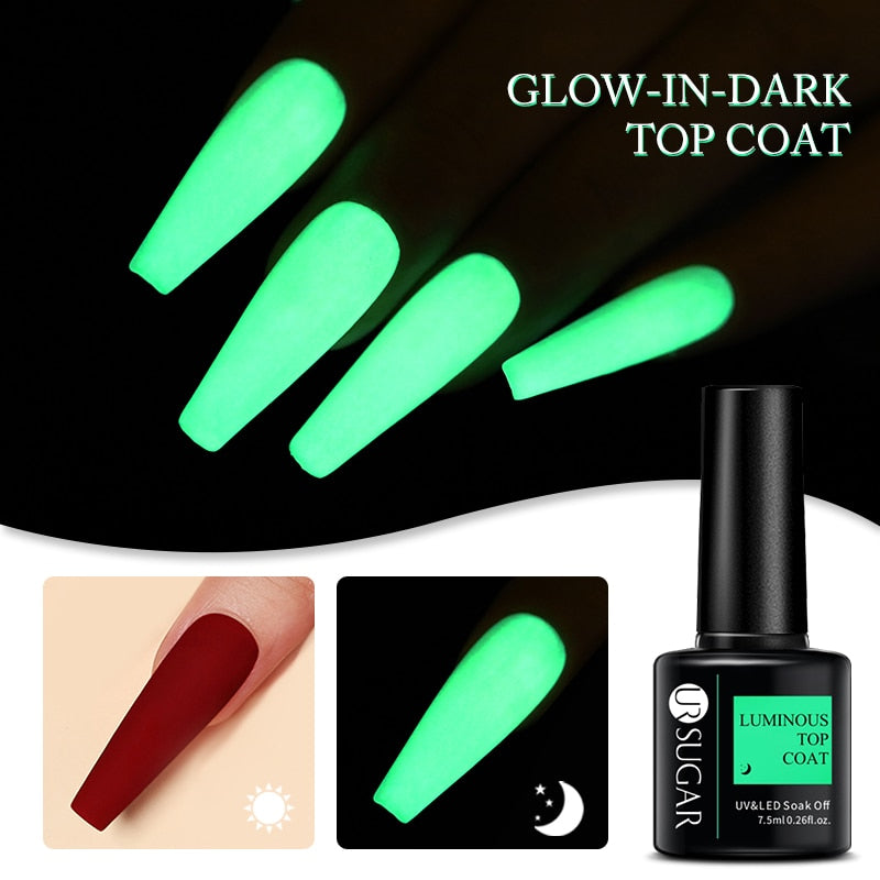 UR SUGAR Green Fluorescent Glow-in-dark Gel Nail Polish