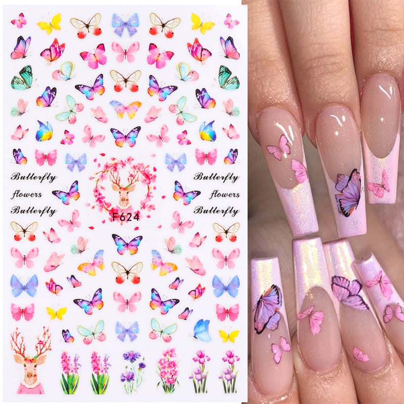 Easter Bunny Nail Stickers Cute Cartoon