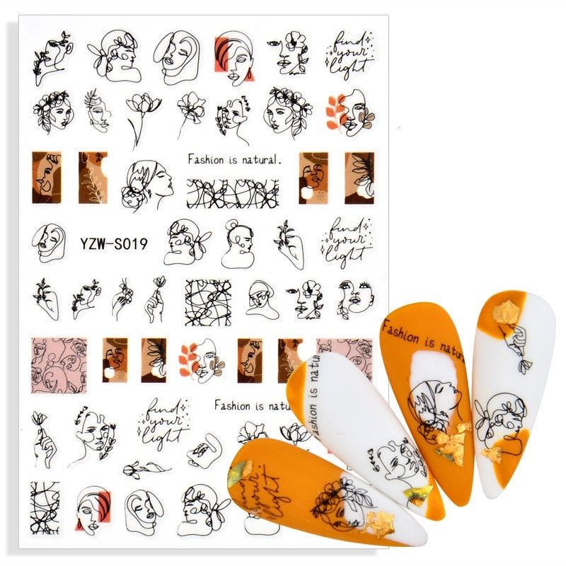 Strap Glue Nail Sticker