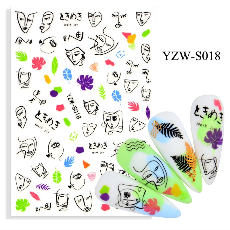 Strap Glue Nail Sticker