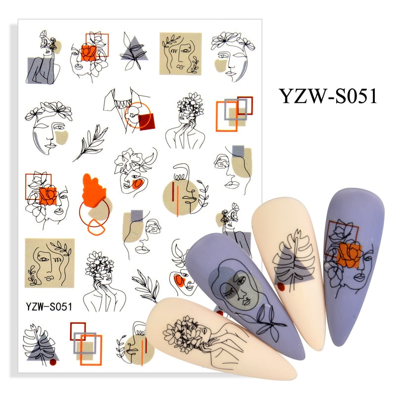 Strap Glue Nail Sticker