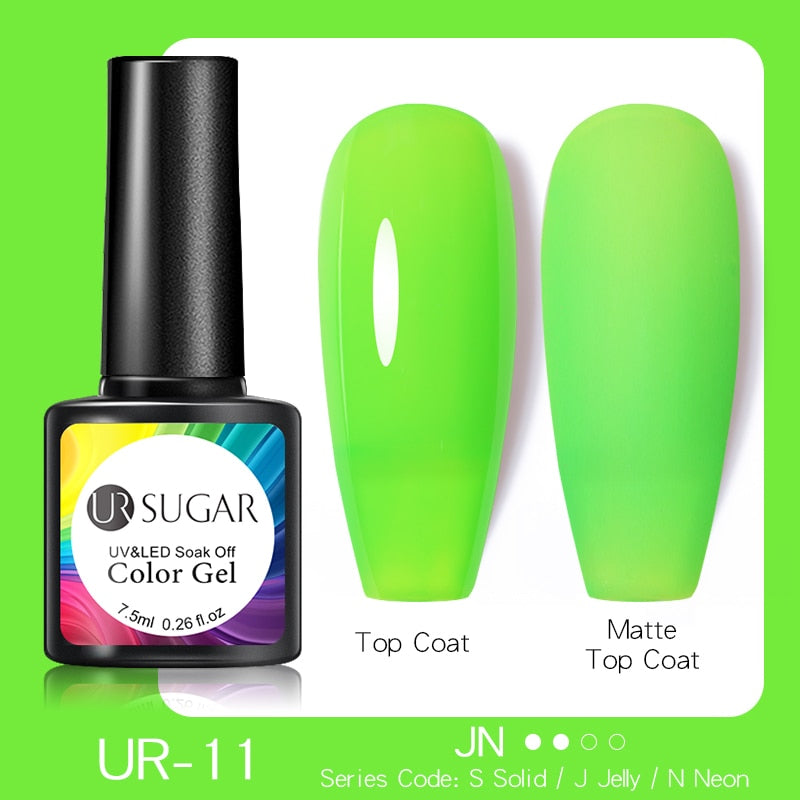 UR SUGAR Green Fluorescent Glow-in-dark Gel Nail Polish