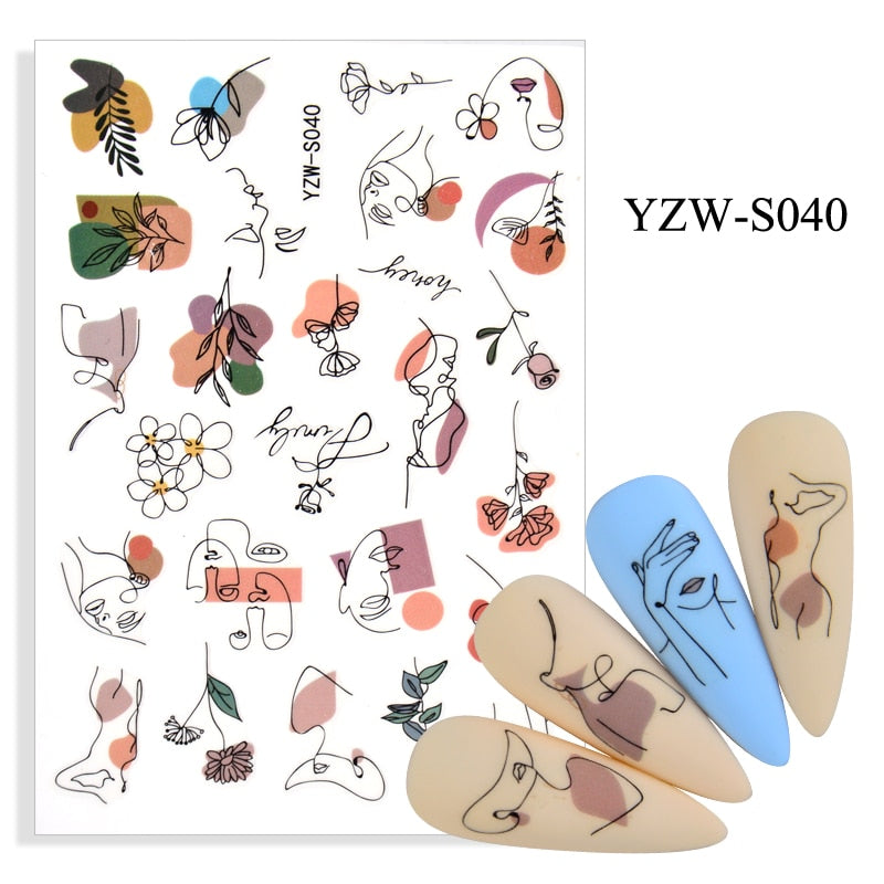 Strap Glue Nail Sticker