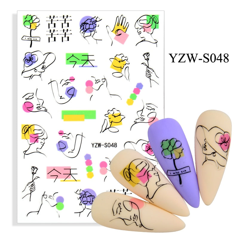 Strap Glue Nail Sticker