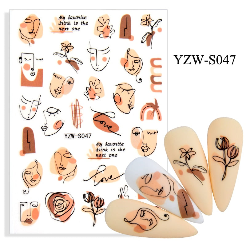 Strap Glue Nail Sticker