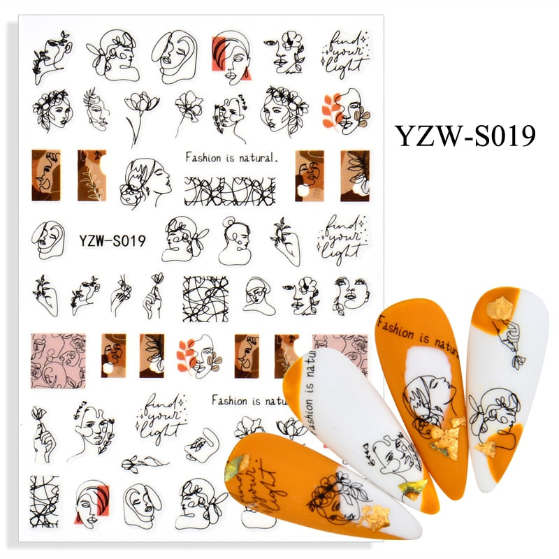 Strap Glue Nail Sticker