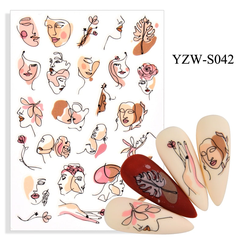 Strap Glue Nail Sticker