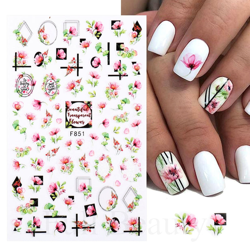 Easter Bunny Nail Stickers Cute Cartoon