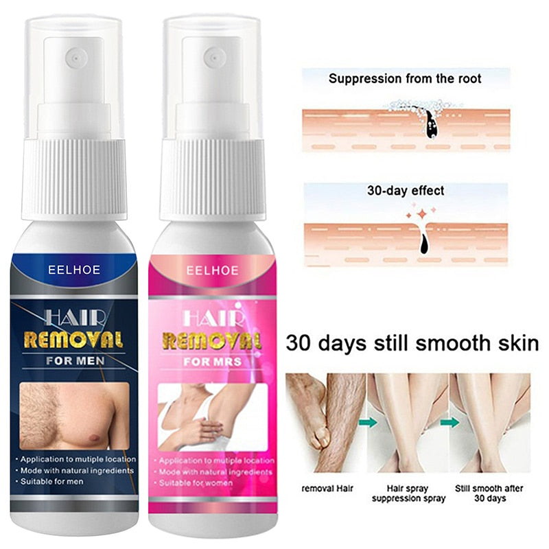 Hair Removal Permanent Inhibitor Spray For Men And Women