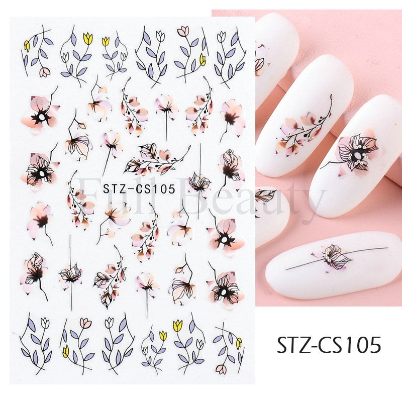 Easter Bunny Nail Stickers Cute Cartoon