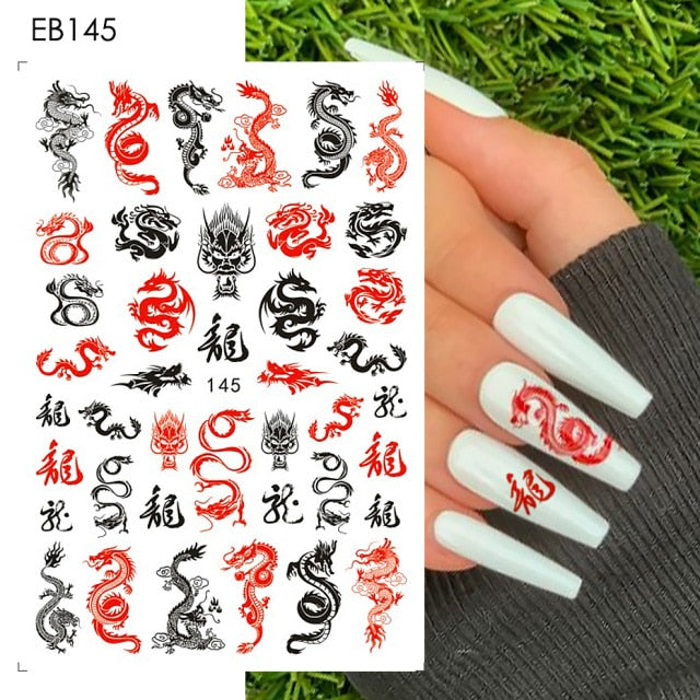 Easter Bunny Nail Stickers Cute Cartoon