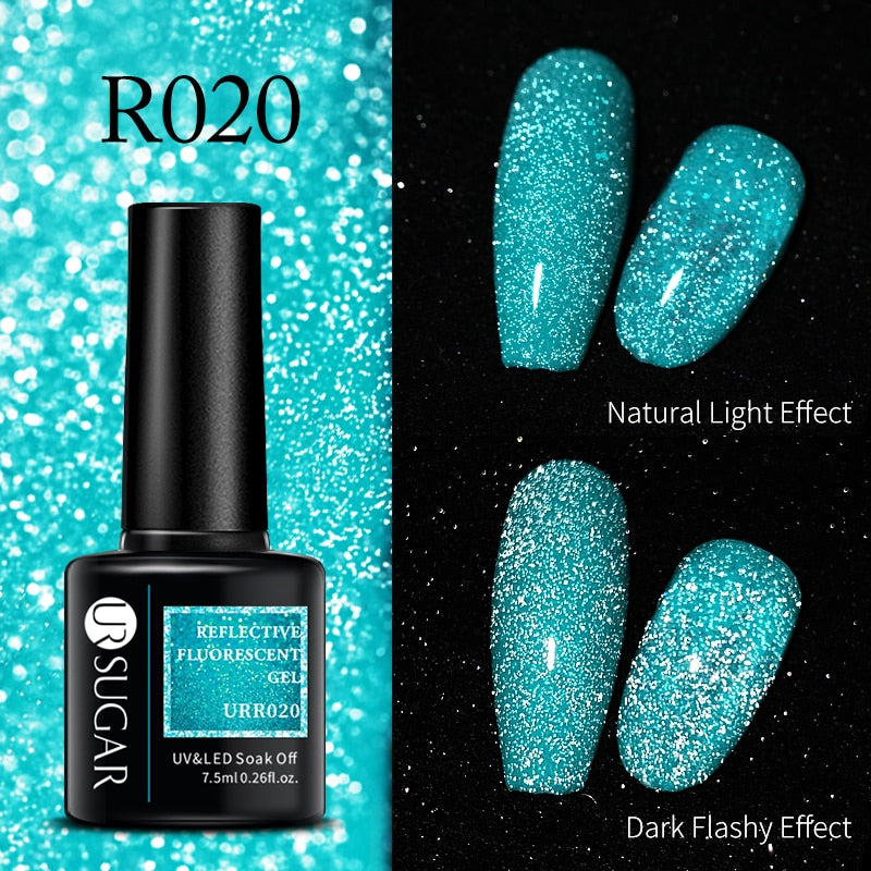 UR SUGAR Green Fluorescent Glow-in-dark Gel Nail Polish