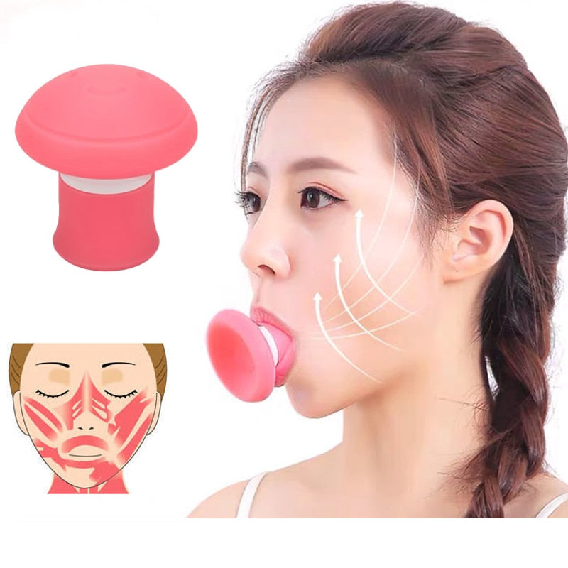 Silica Gel Mouth Jaw Exerciser Slimming Face Lift Tool