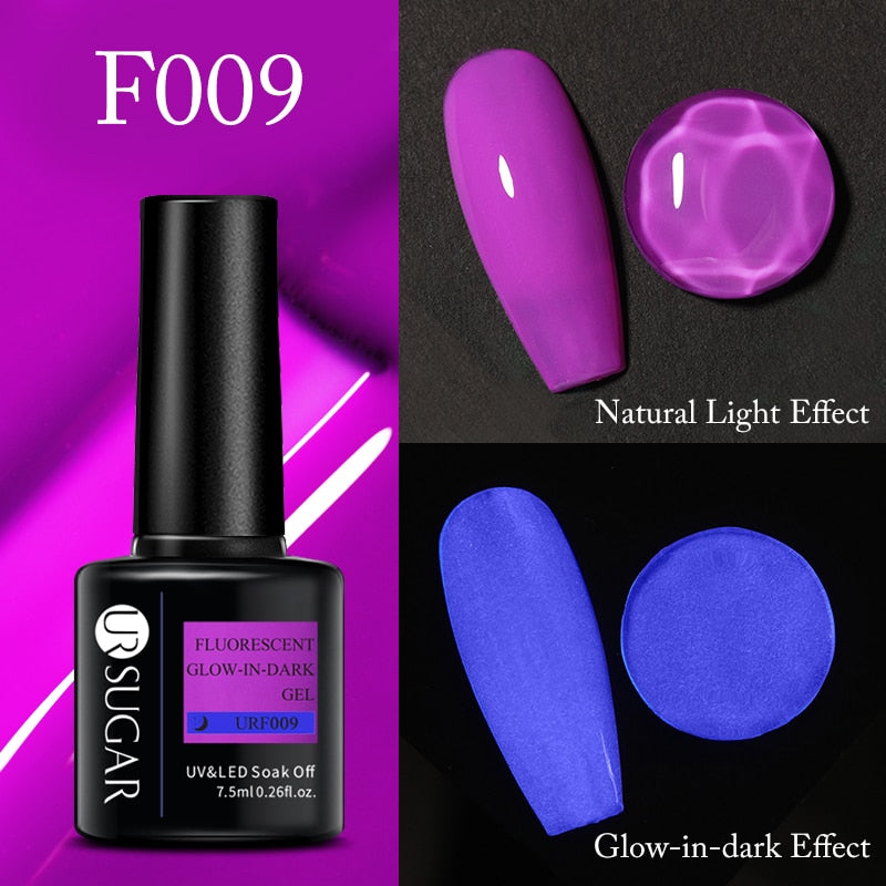 UR SUGAR Green Fluorescent Glow-in-dark Gel Nail Polish