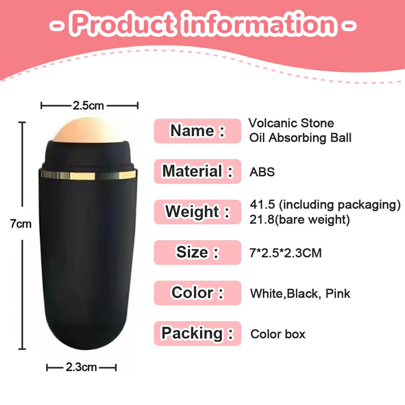 Face Oil Absorbing Roller Volcanic Stone Blemish Remover