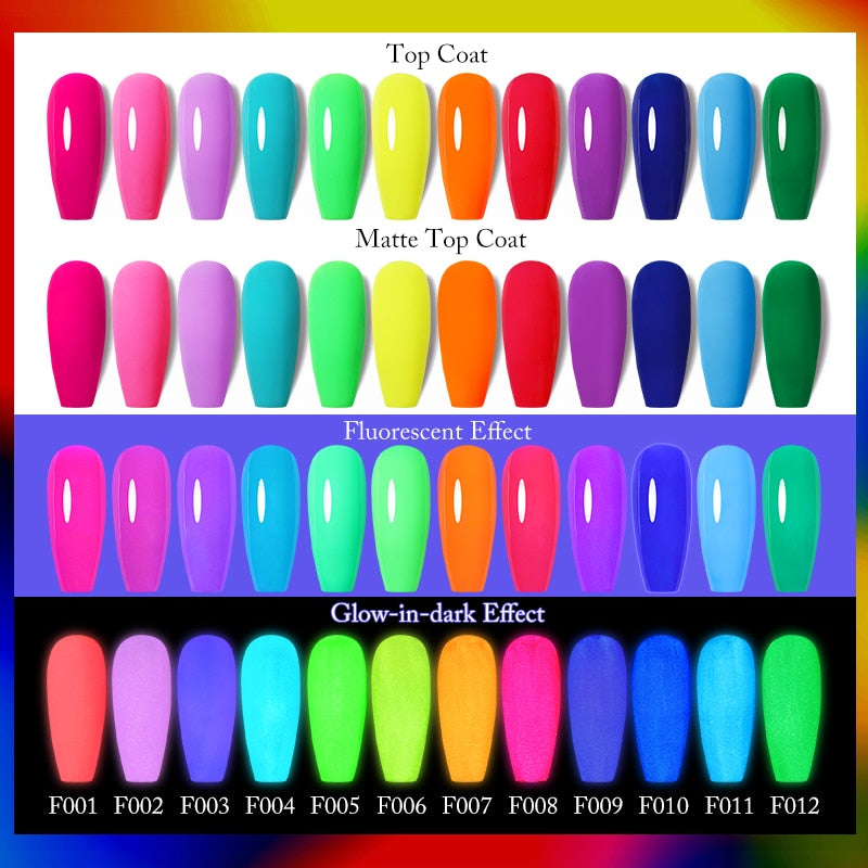 UR SUGAR Green Fluorescent Glow-in-dark Gel Nail Polish