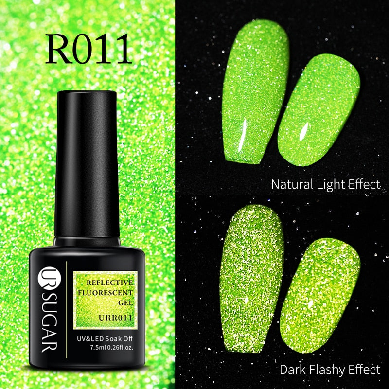 UR SUGAR Green Fluorescent Glow-in-dark Gel Nail Polish