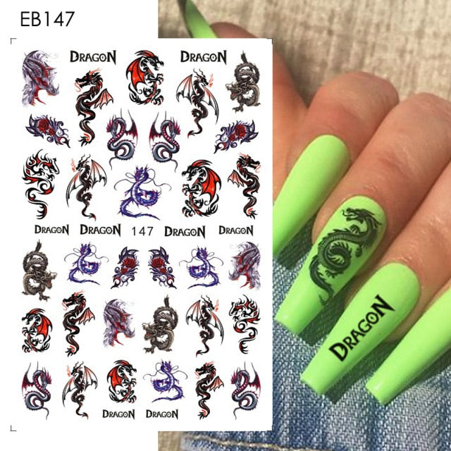 Easter Bunny Nail Stickers Cute Cartoon