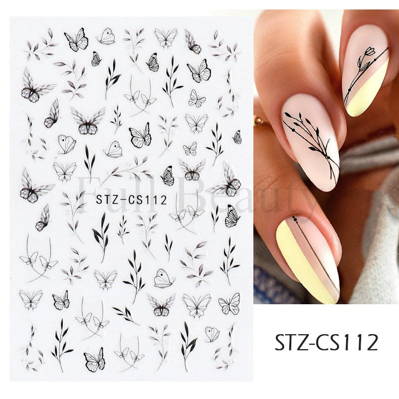 Easter Bunny Nail Stickers Cute Cartoon