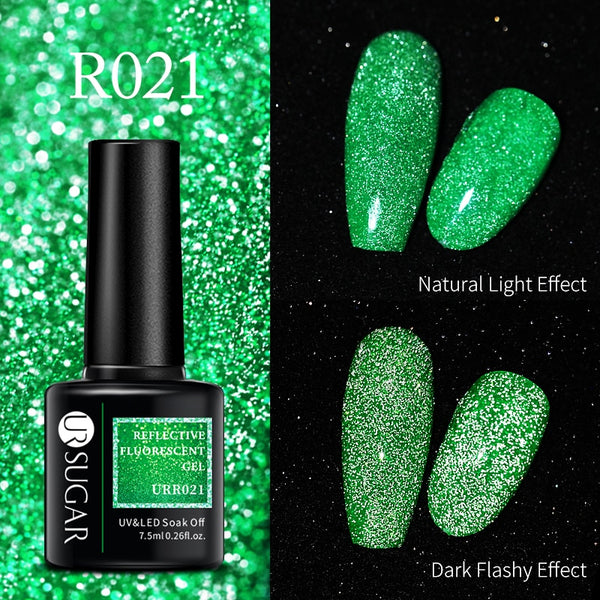 UR SUGAR Green Fluorescent Glow-in-dark Gel Nail Polish