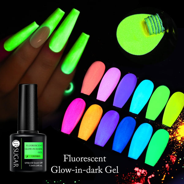 UR SUGAR Green Fluorescent Glow-in-dark Gel Nail Polish