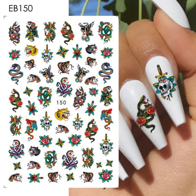 Easter Bunny Nail Stickers Cute Cartoon