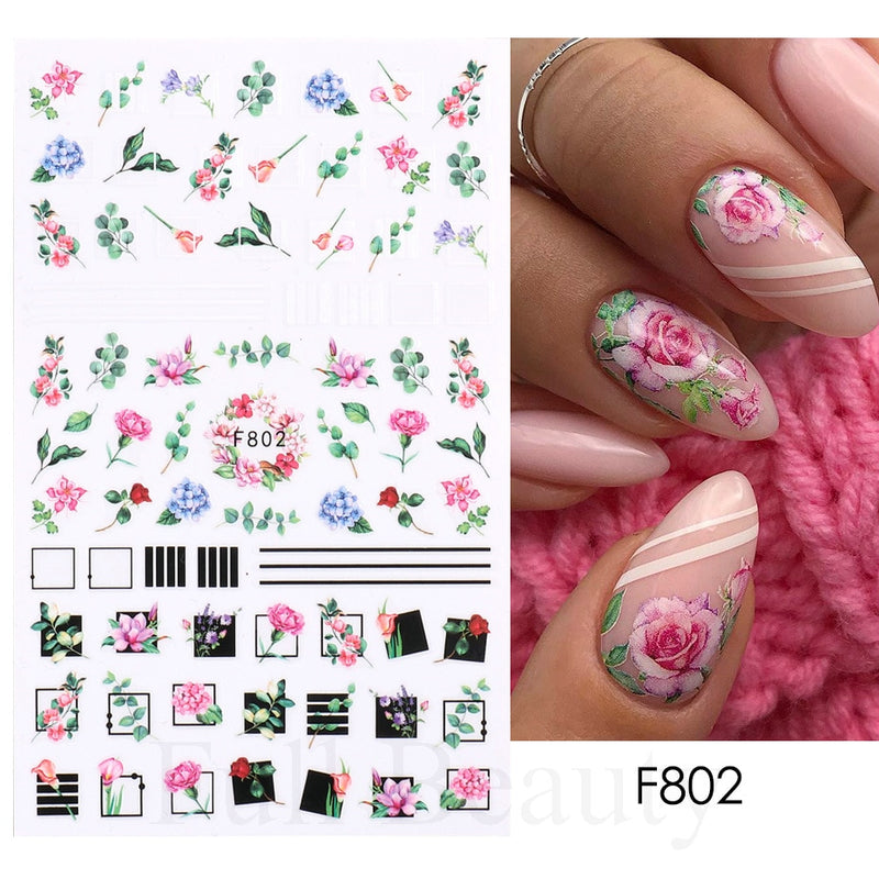 Easter Bunny Nail Stickers Cute Cartoon