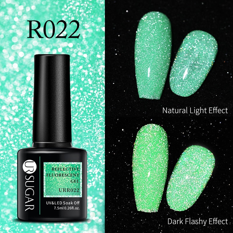 UR SUGAR Green Fluorescent Glow-in-dark Gel Nail Polish