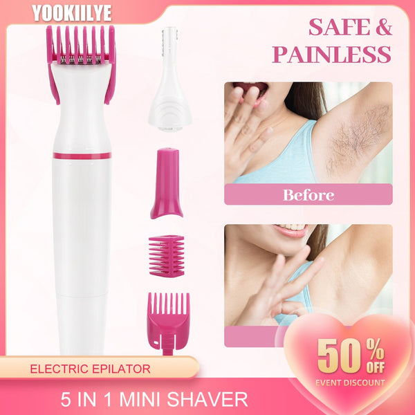 Multifunction Electric Epilator 5 In 1 Mini Shaver